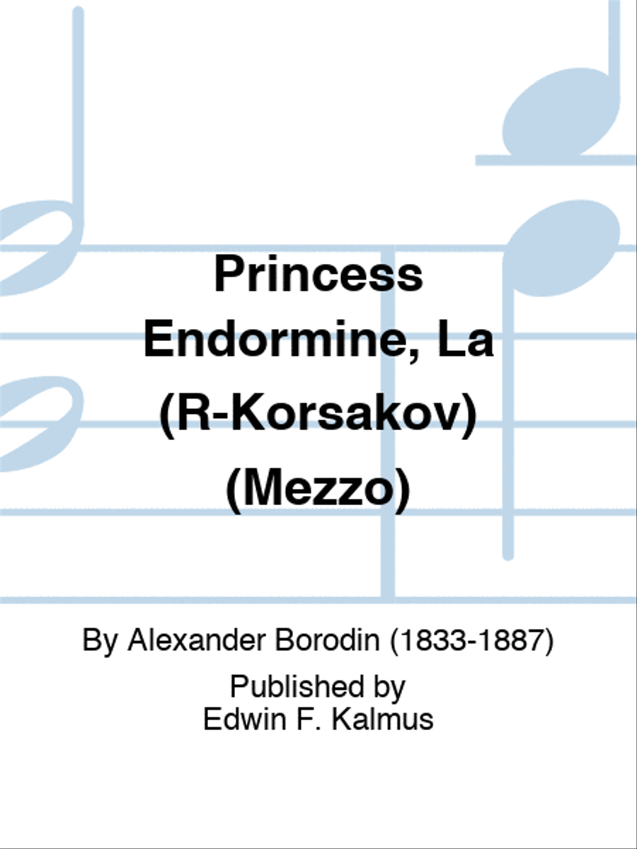 Princess Endormine, La (R-Korsakov) (Mezzo) Score scores gallery preview page 1