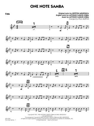 One Note Samba (arr. Paul Murtha) - Vibes