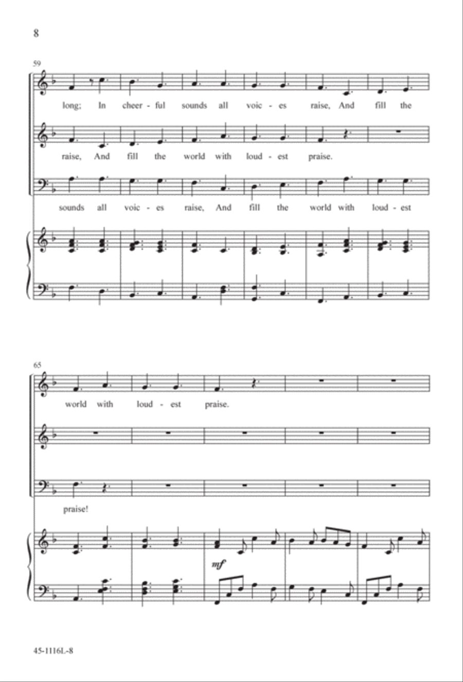 12 Anthems for about 12 Singers 3-Part scores gallery preview page 8