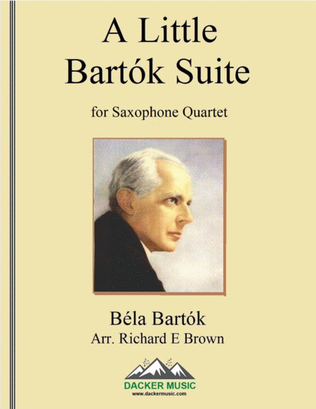Book cover for A Little Bartok Suite - Saxophone Quartet