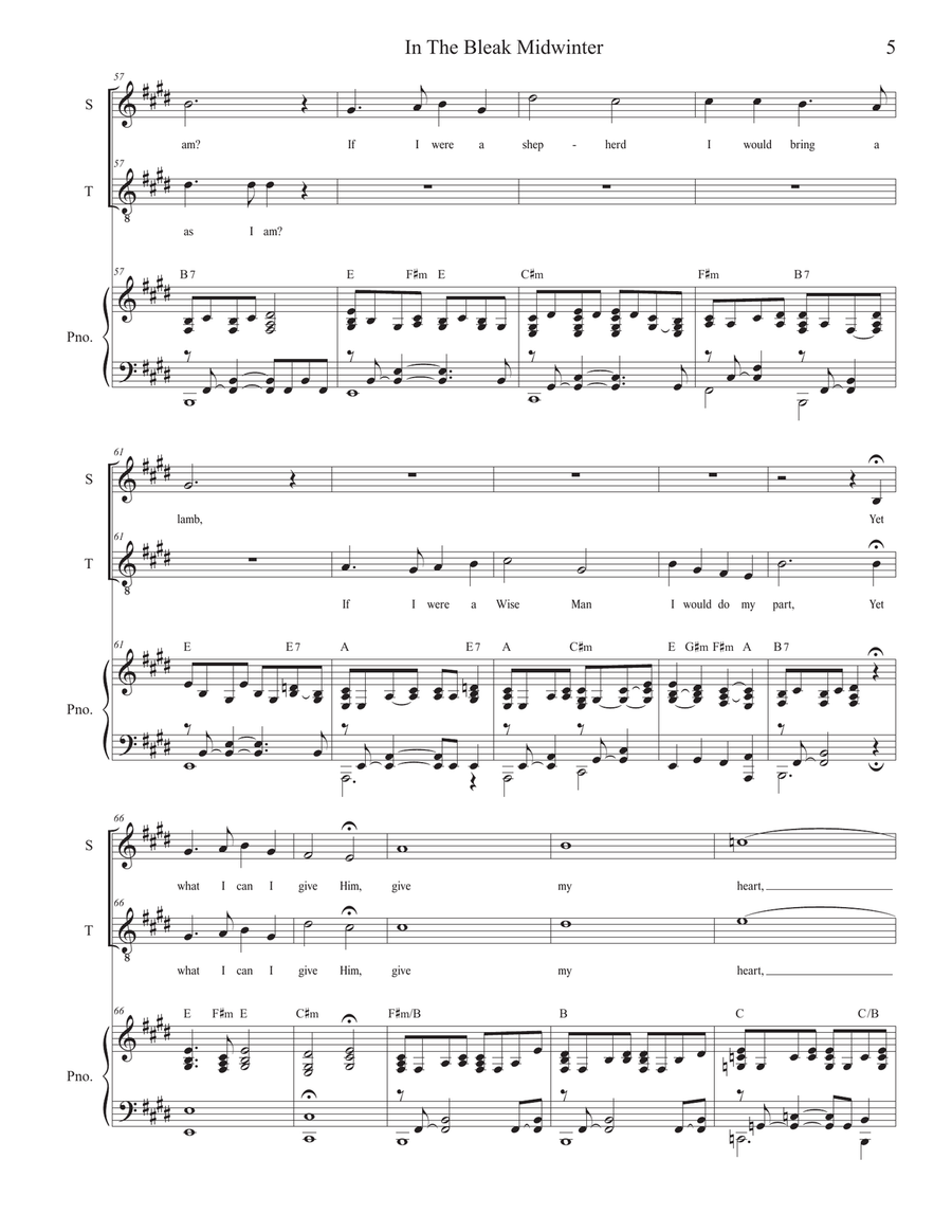 Vocal Duets for Christmas (Volume 2) (Soprano and Tenor solo) Tenor Voice scores gallery preview page 6