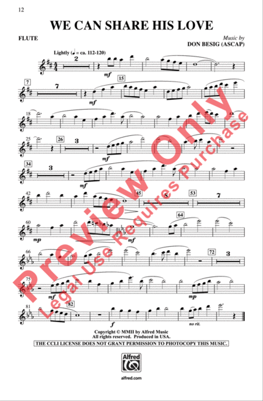 We Can Share His Love We Can Share His Love 4-Part scores gallery preview page 12