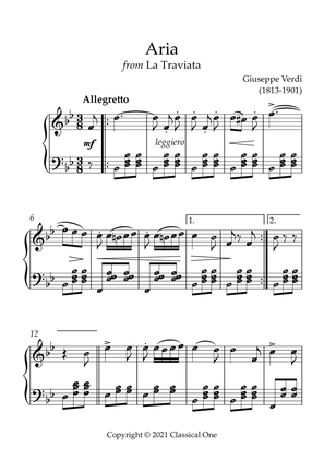 Verdi - Aria (from La Traviata)(With Note name)