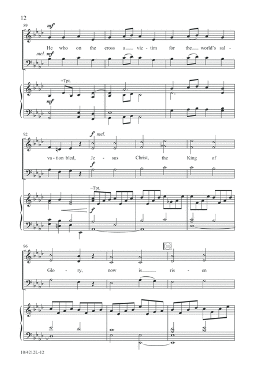 The Tomb Stands Open Wide 3-Part scores gallery preview page 12