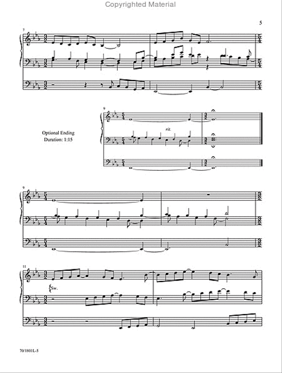 Benchmarks Organ Solo scores gallery preview page 3