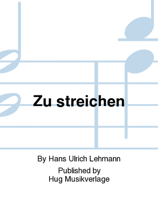 Book cover for Zu streichen