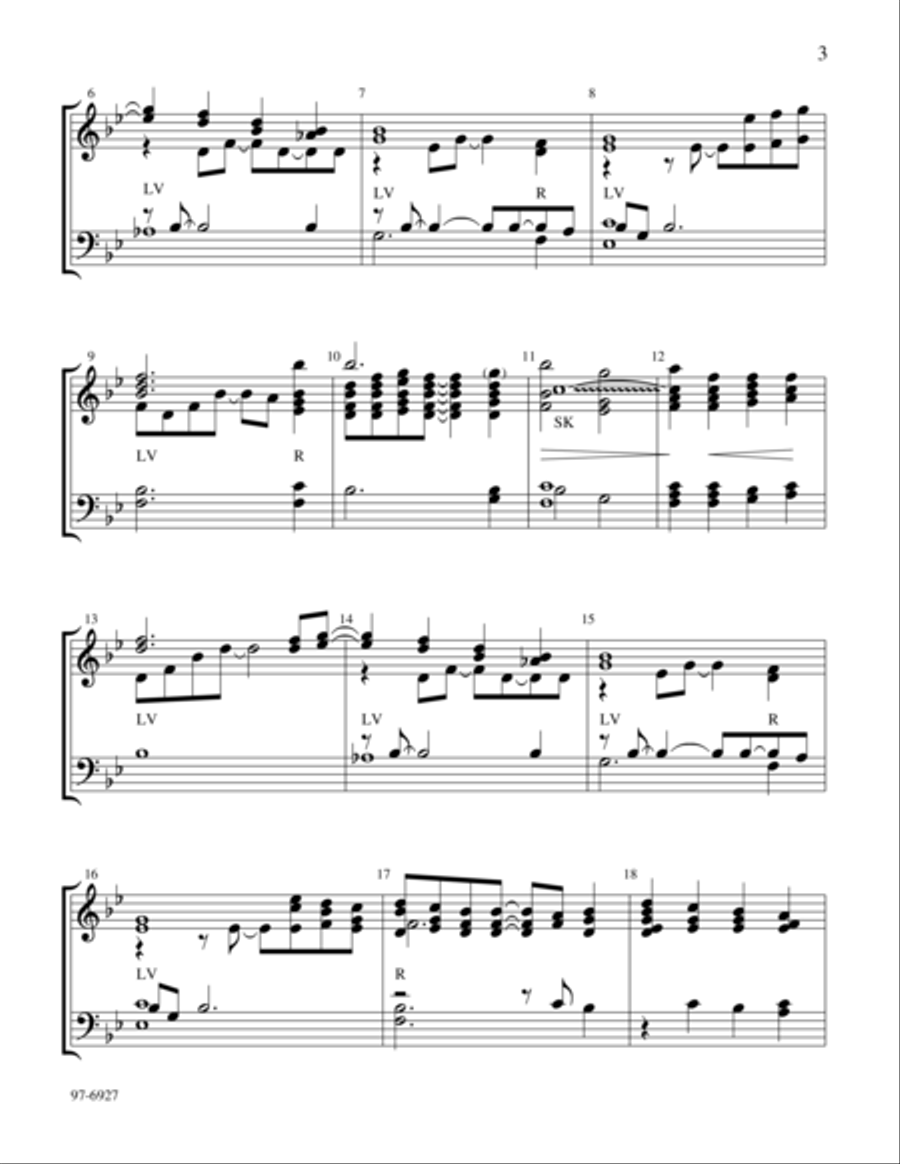 What a Friend We Have in Jesus (Lamb) Handbell Choir scores gallery preview page 3