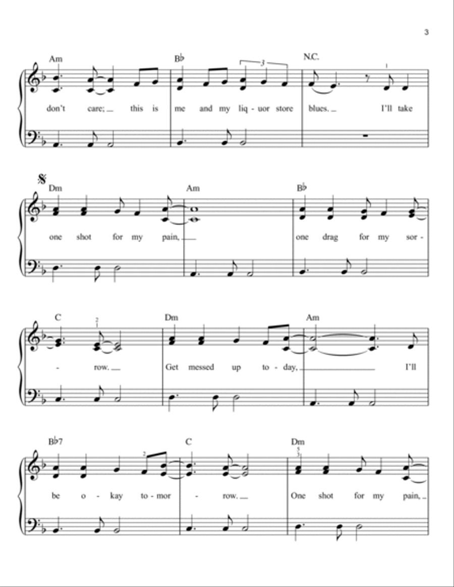 Liquor Store Blues Voice scores gallery preview page 3