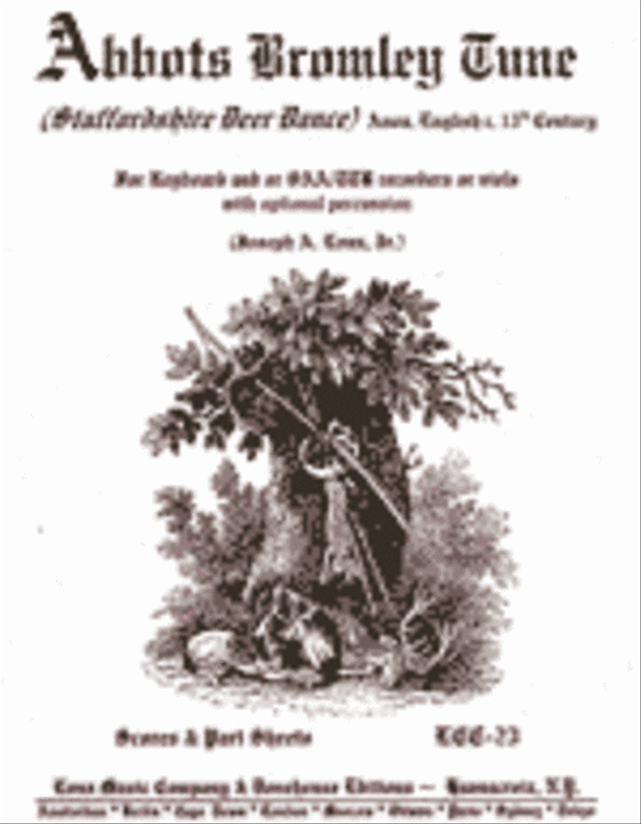 Abbots Bromley Tune (Staffordshire Deer Dance) Recorder scores gallery preview page 1