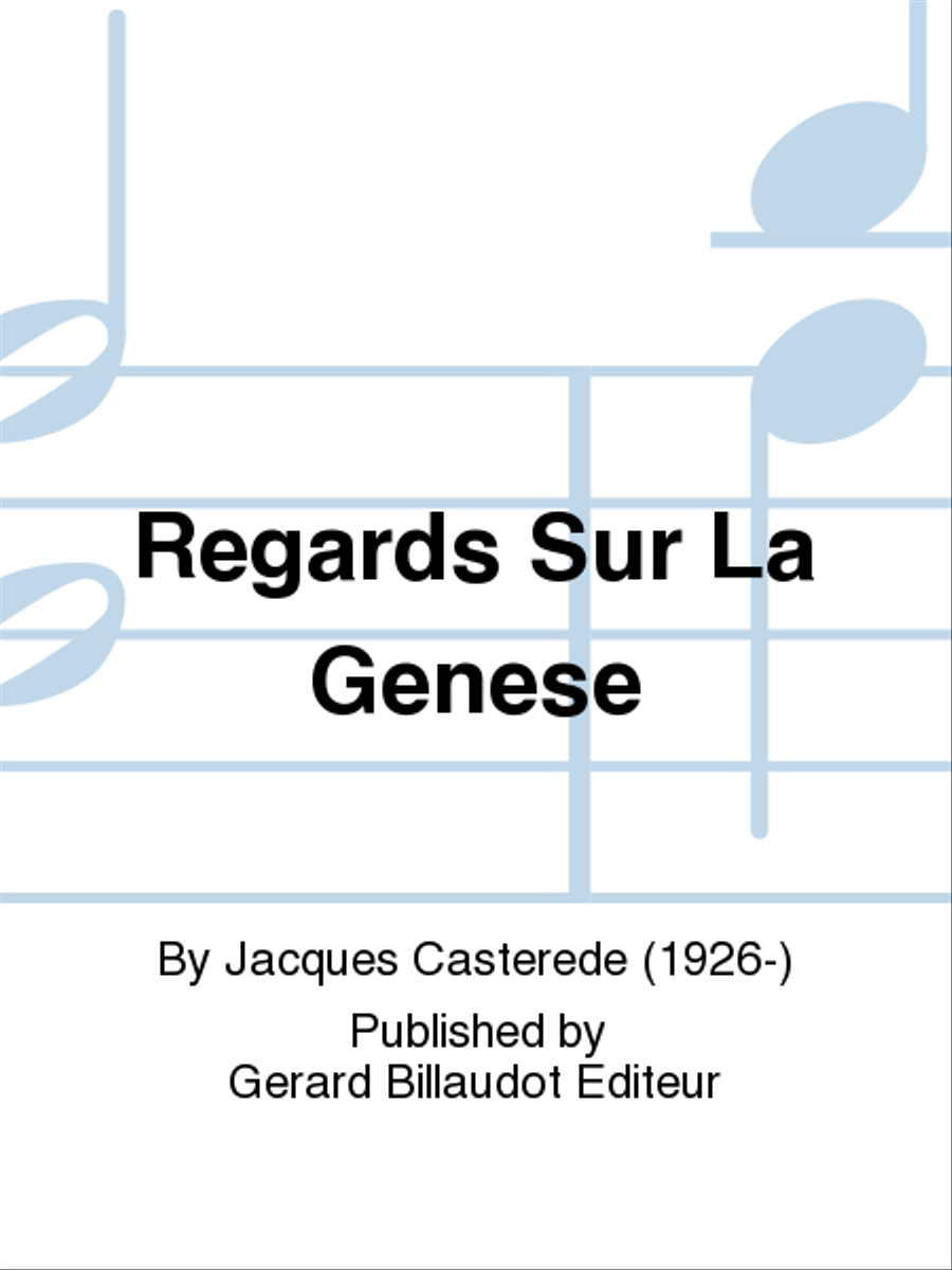 Regards Sur La Genese Organ Solo scores gallery preview page 1