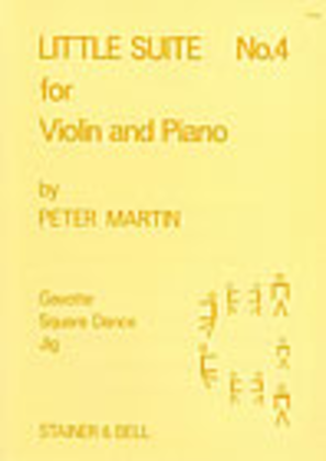Book cover for Little Suites for Solo or Unison Violins and Piano. Book 4: Violin part and Piano part