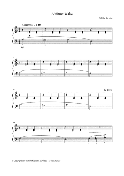 Six late elementary piano solos image number null