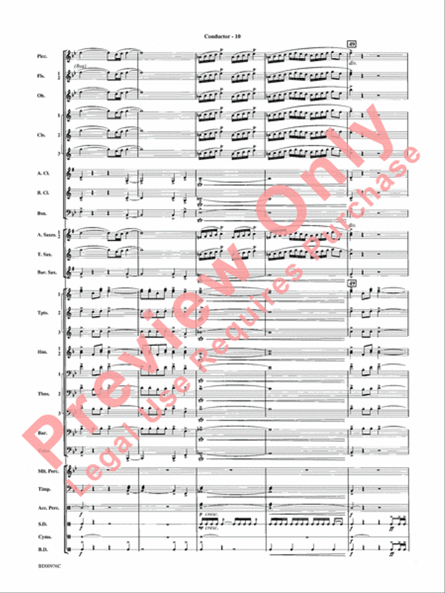 Covenant Concert Band scores gallery preview page 12