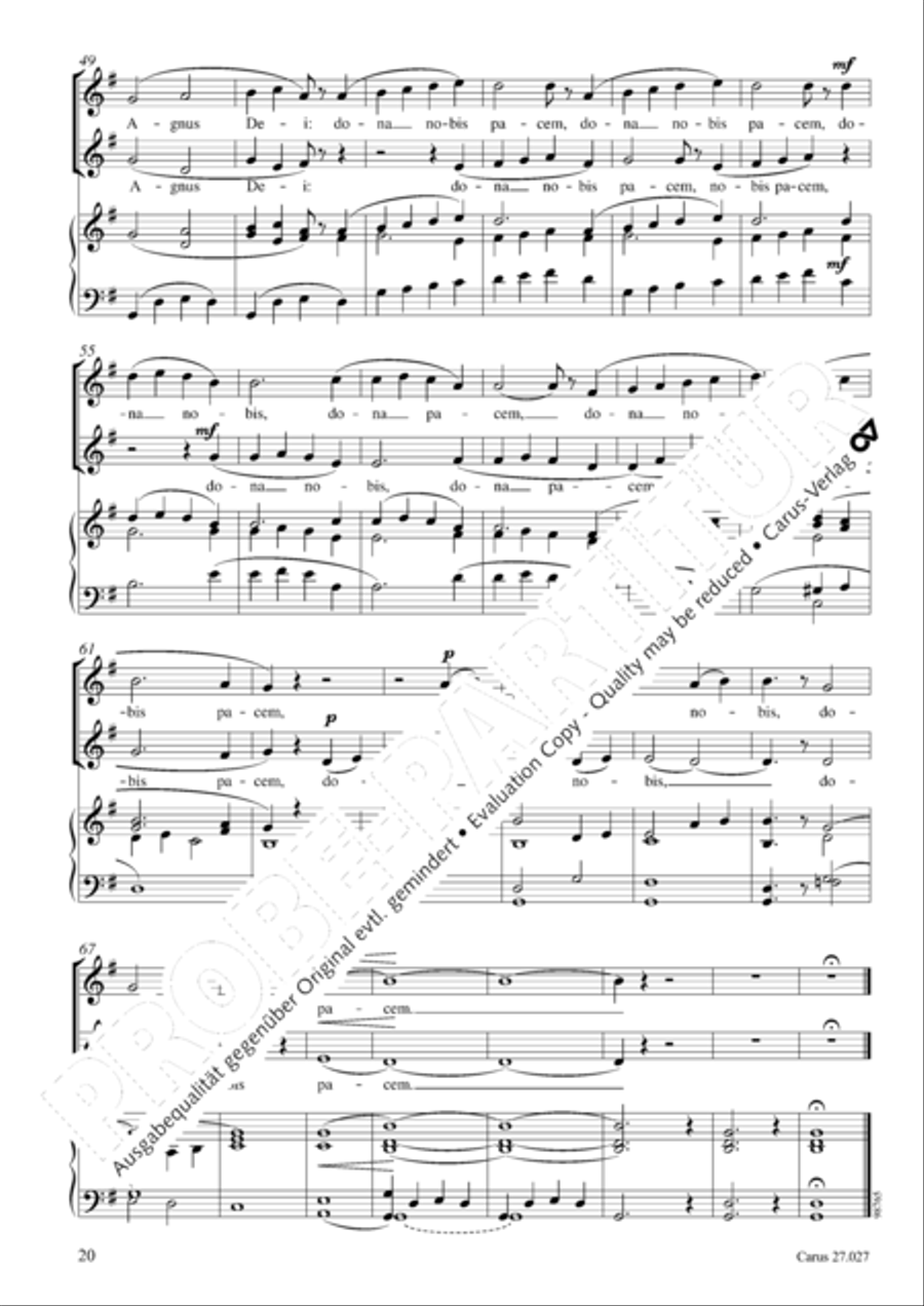 Messe breve Messe breve SA scores gallery preview page 21