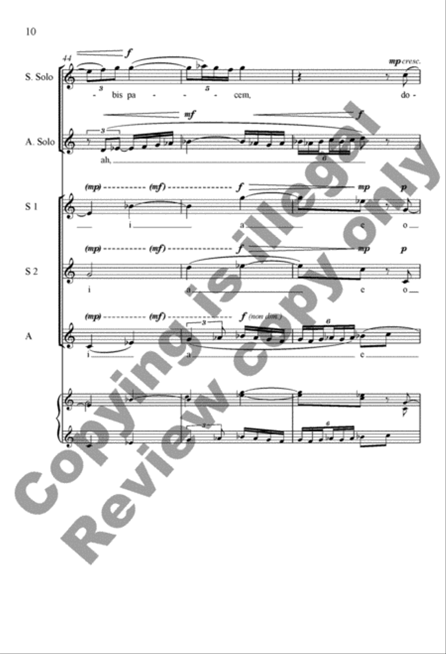 Dona nobis pacem SSA scores gallery preview page 29