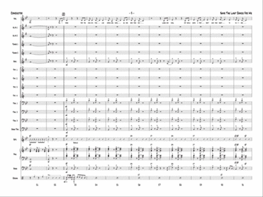 Save the Last Dance for Me Jazz Ensemble scores gallery preview page 4