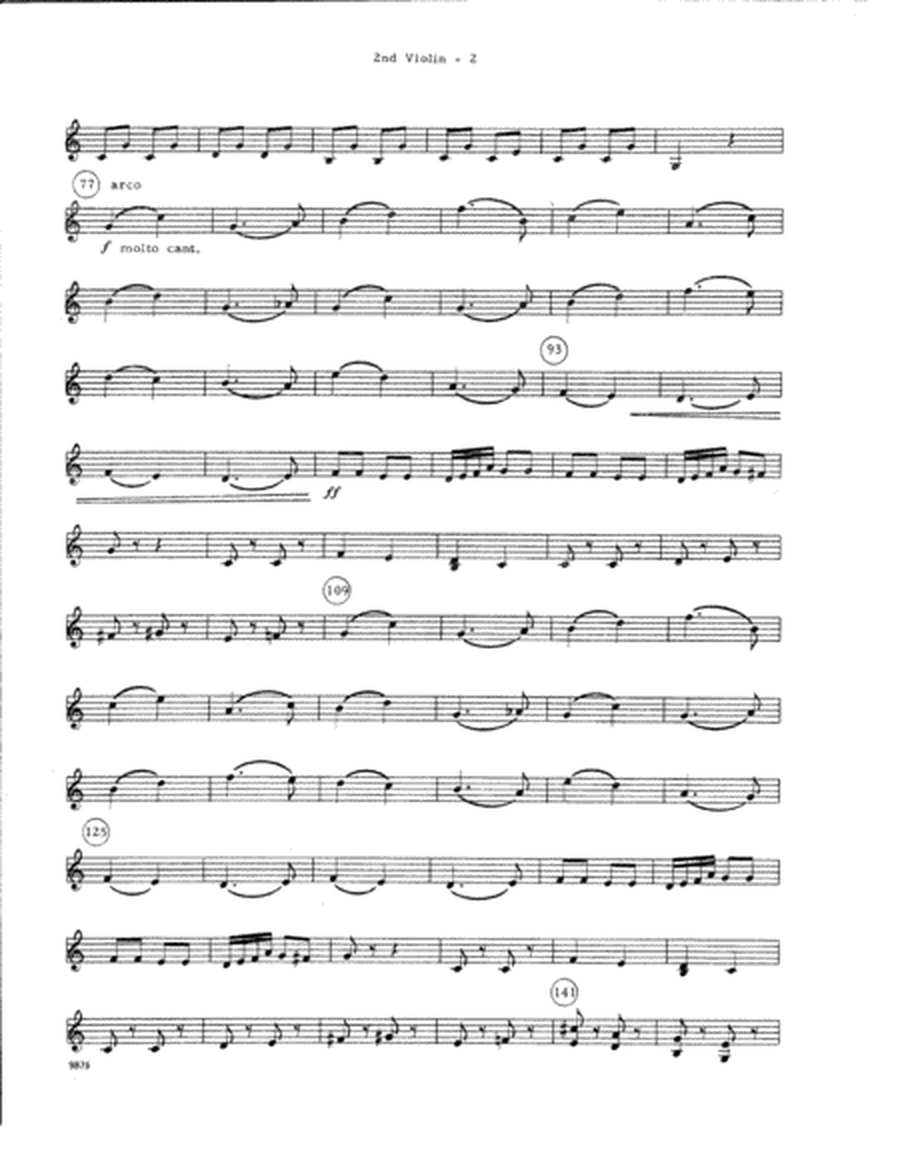 Serenade For String - Mvt. 4 Tema Russo (arr. Elliot A. Del Borgo) - 2nd Violin