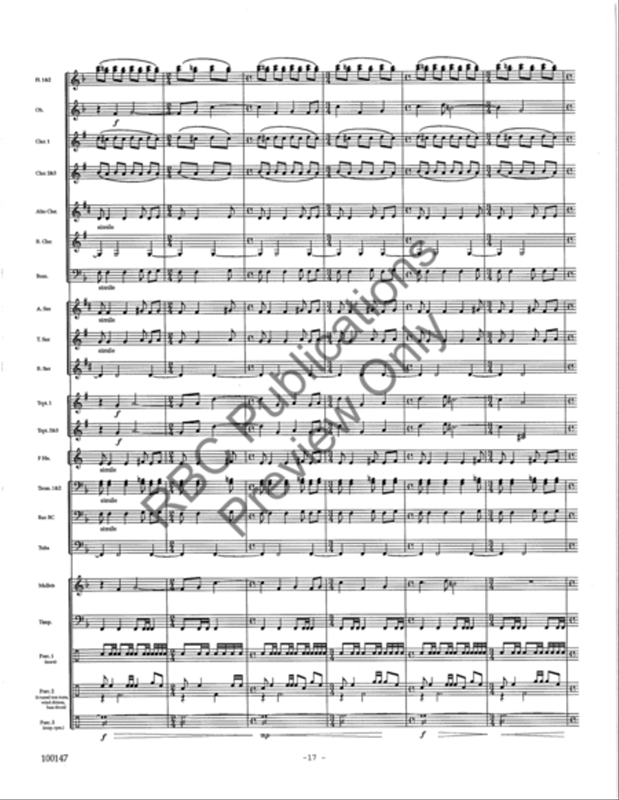 Rivers Rivers Concert Band scores gallery preview page 20