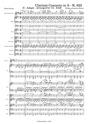Clarinet Concerto in A major, K. 622 - Score Only