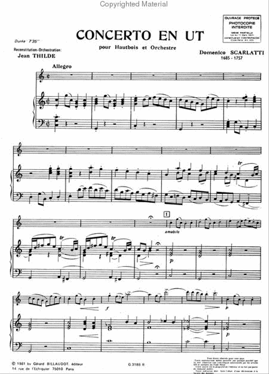 Concerto En Ut Concerto En Ut Oboe Solo scores gallery preview page 2