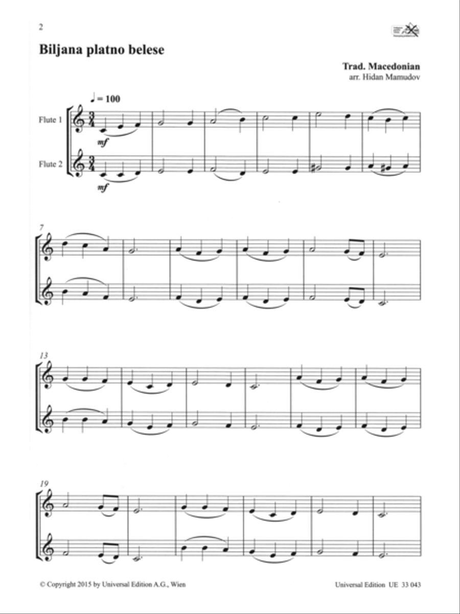 Balkan Fluet Duets Flute Duet scores gallery preview page 2