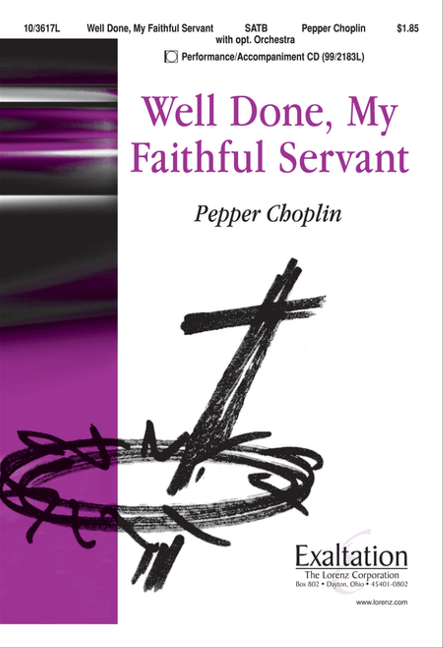 Well Done, My Faithful Servant 4-Part scores gallery preview page 1