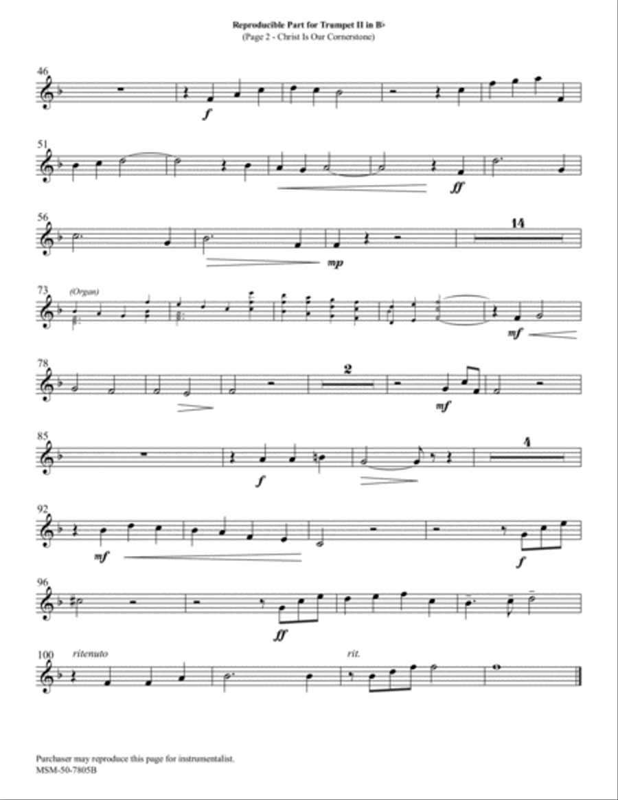 Christ Is Our Cornerstone Choir scores gallery preview page 6