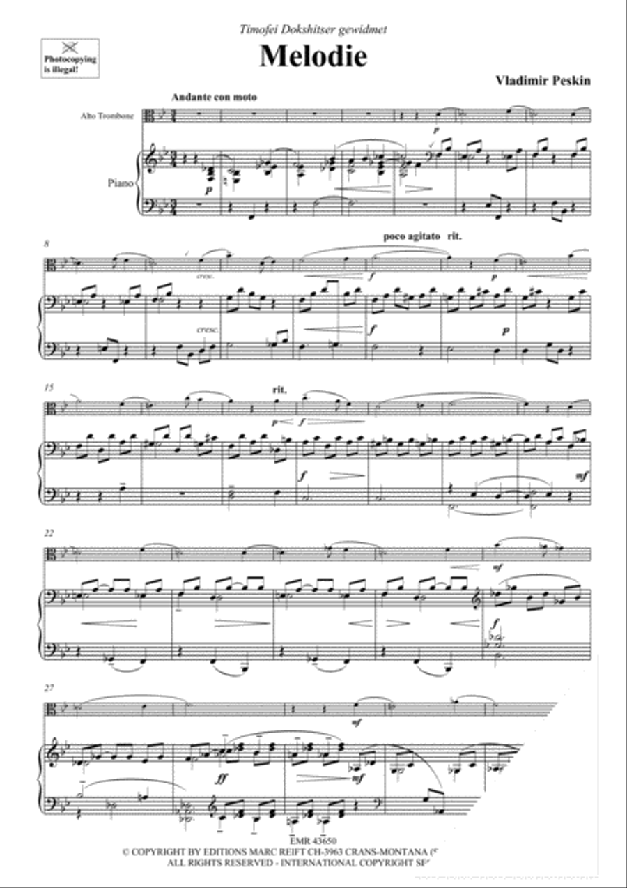 Melodie Piano Accompaniment scores gallery preview page 3