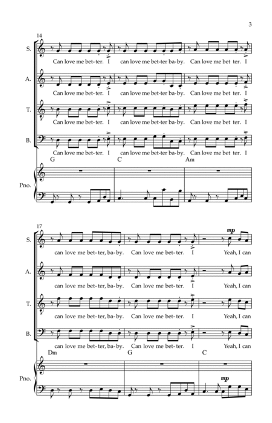 Flowers 4-Part scores gallery preview page 3