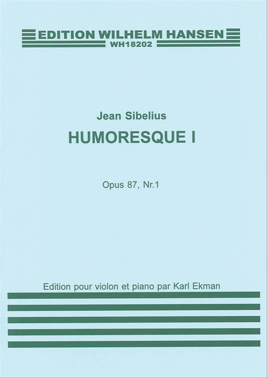 Jean Sibelius: Humoresque No.1 Op.87 No.1 (Violin/Piano) Violin Solo scores gallery preview page 1
