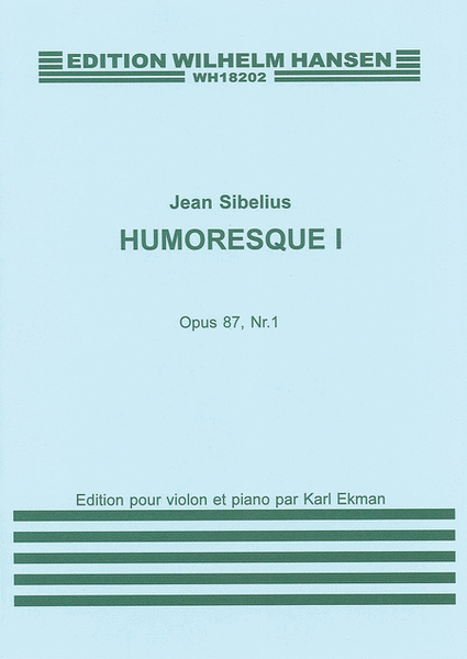 Jean Sibelius: Humoresque No.1 Op.87 No.1 (Violin/Piano) by Jean Sibelius Violin Solo - Sheet Music