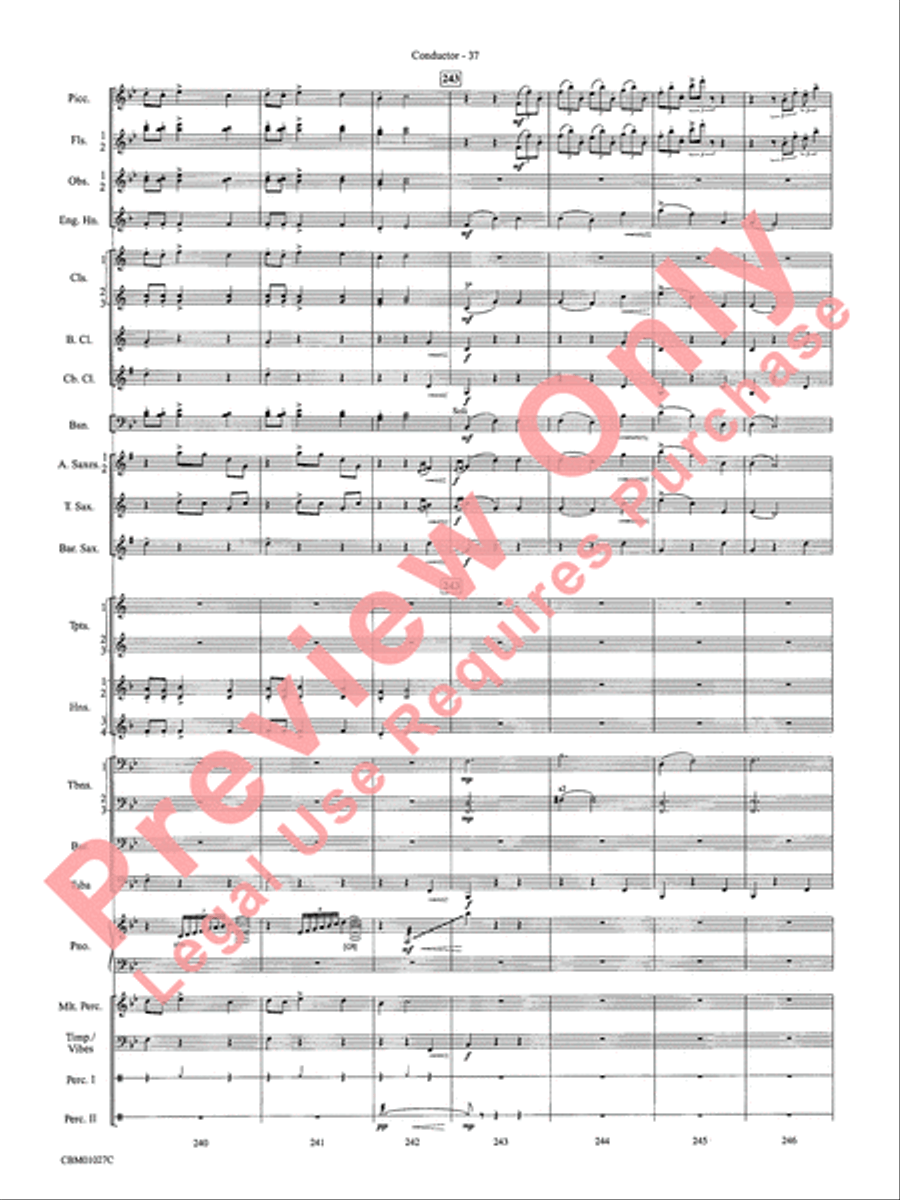 Harry Potter Symphonic Suite Concert Band scores gallery preview page 40