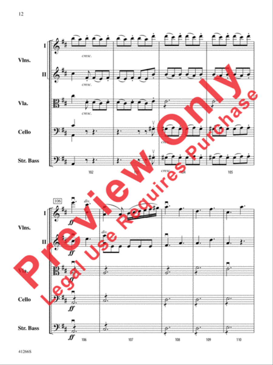 Adagio and Presto String Orchestra scores gallery preview page 13