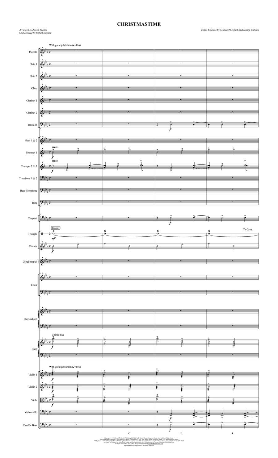 Christmastime (arr. Joseph M. Martin) - Full Score