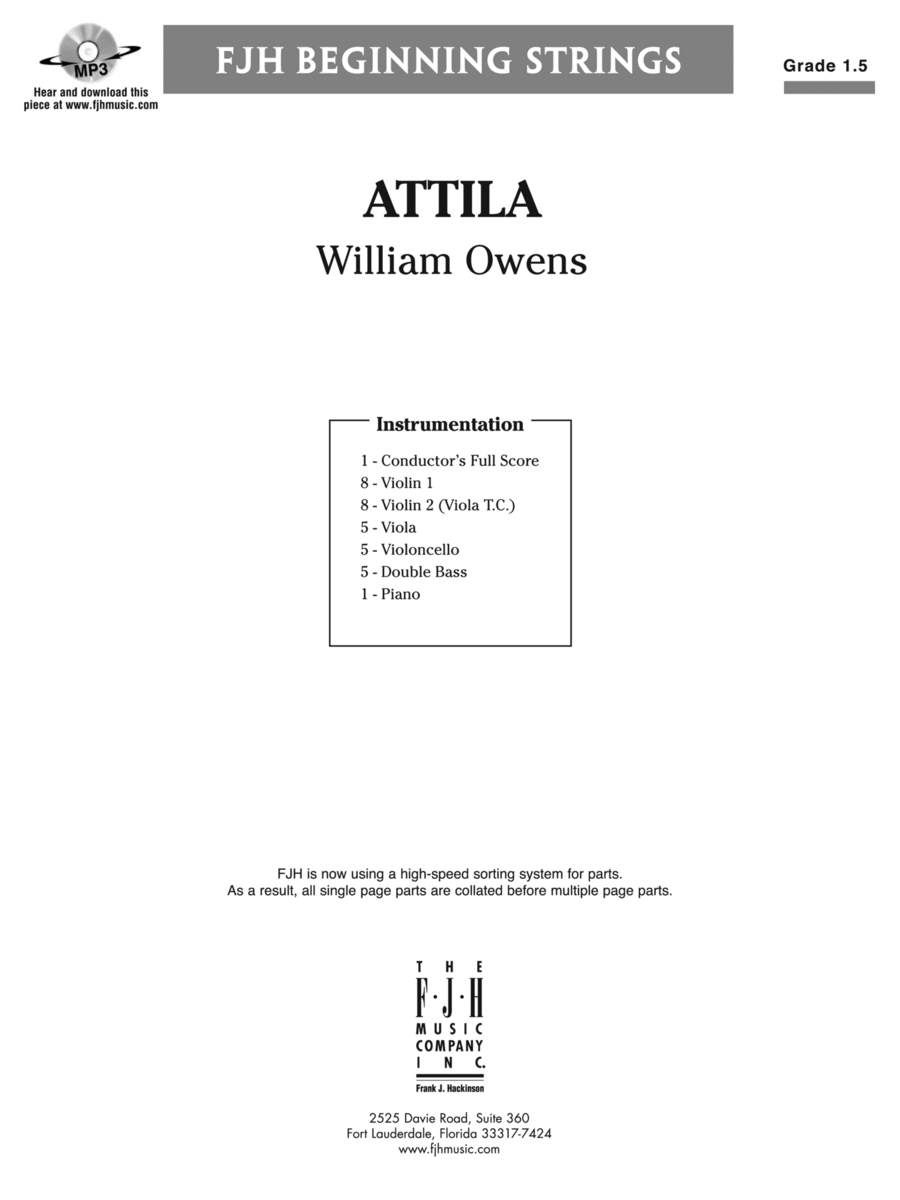 Attila: Score