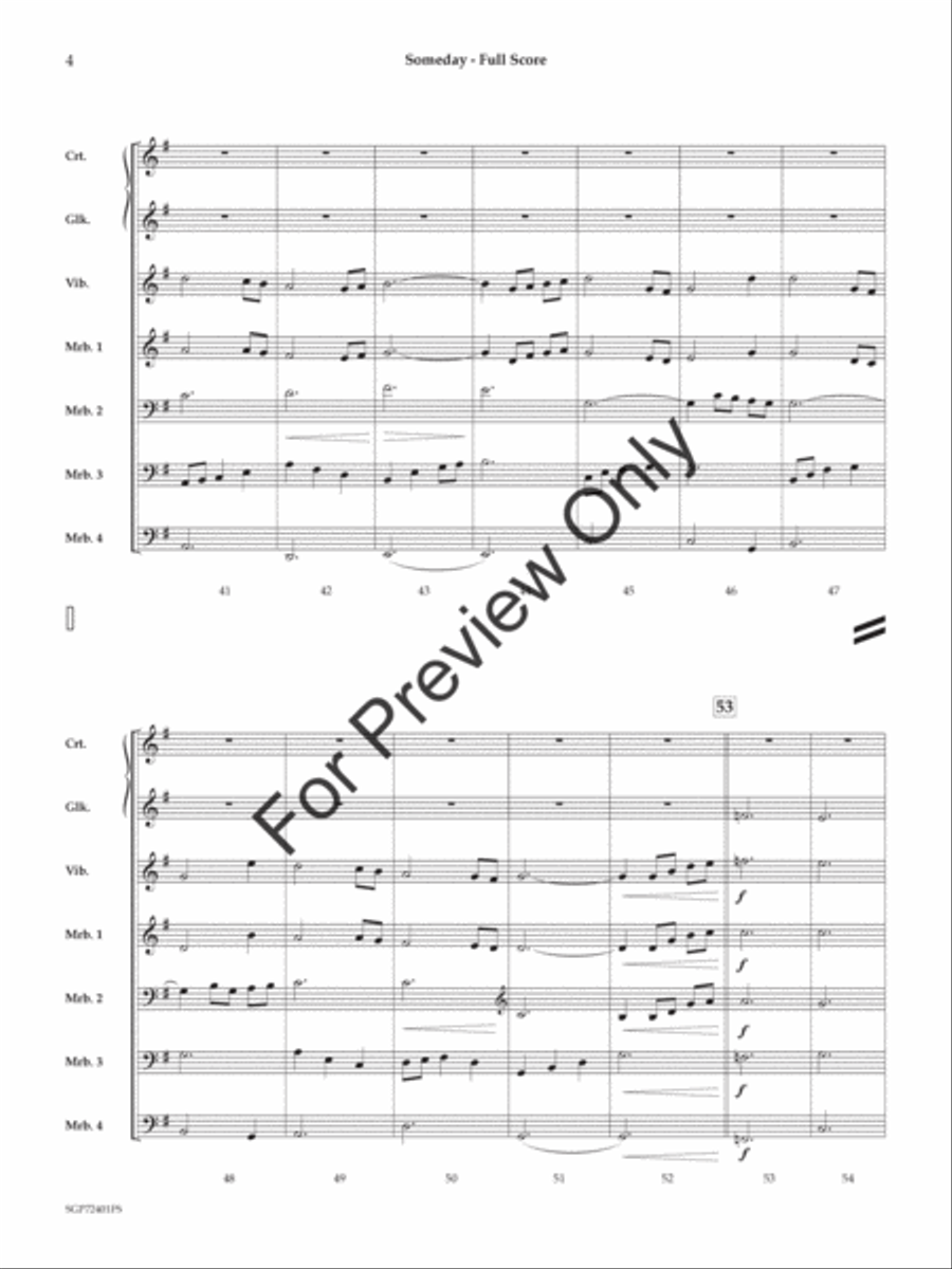 Someday Glockenspiel scores gallery preview page 5