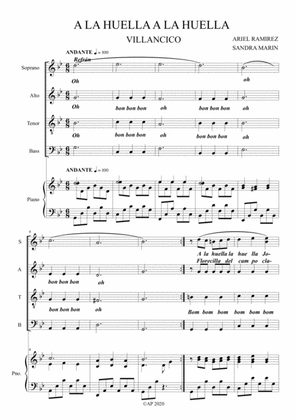 A la Huella - Ariel Ramirez - Coro y Piano (Choir and Piano)