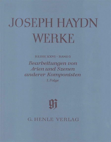 Arrangement of Arias and Scenes of Other Composers, 1st Series
