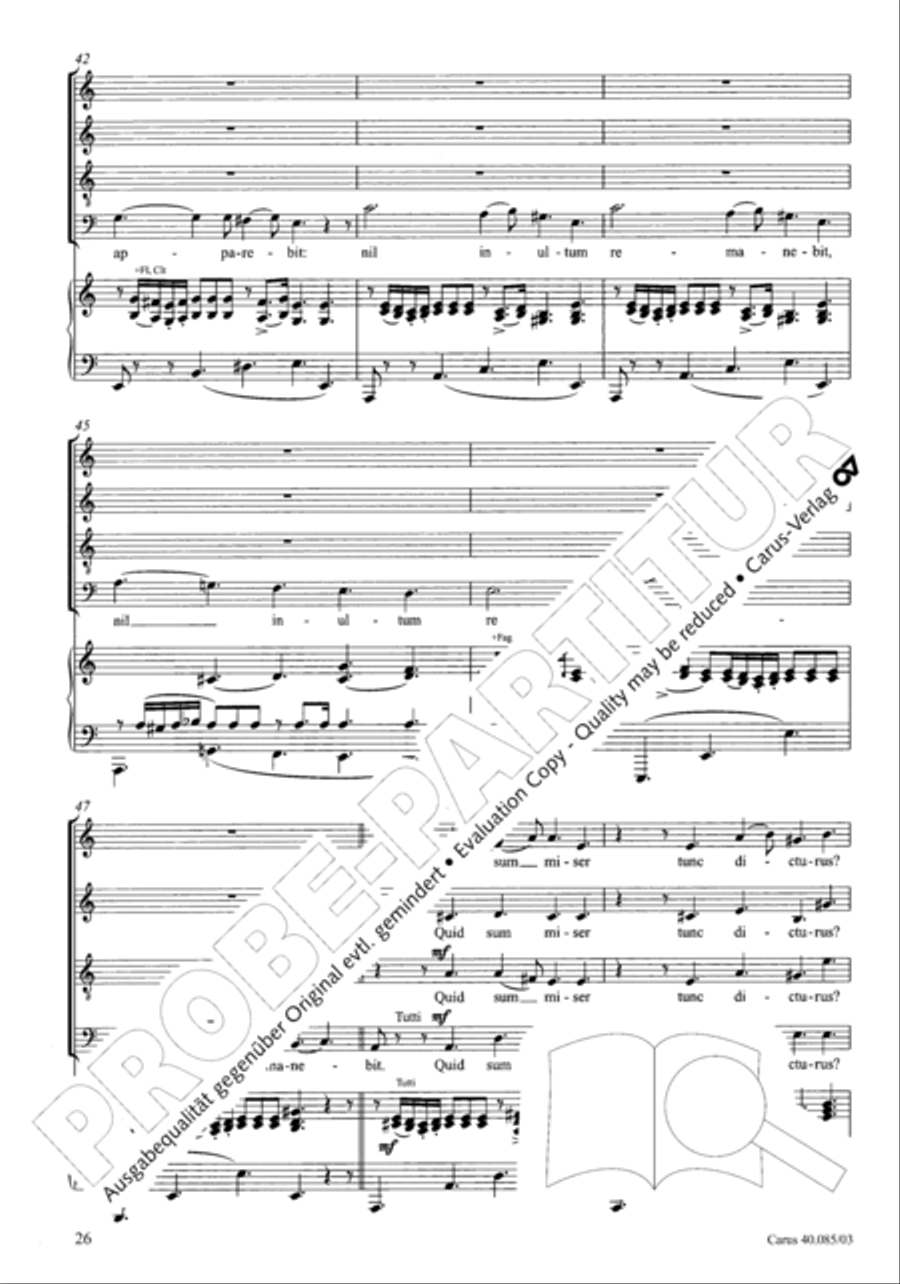 Missa pro defunctis Missa pro defunctis 4-Part scores gallery preview page 27
