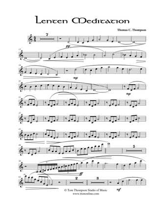 Lenten Meditation (violin score)