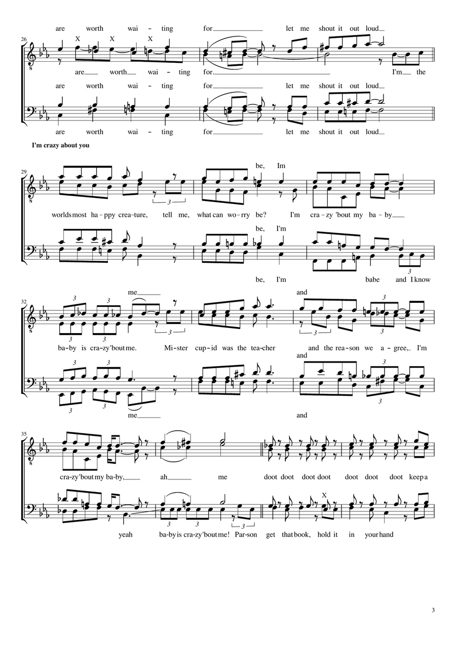 Ain't Misbehavin' Ain't Misbehavin' TTBB scores gallery preview page 3