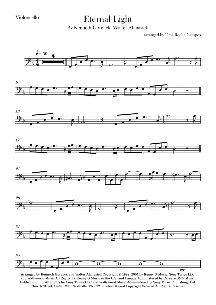 Eternal Light Chamber Music scores gallery preview page 1