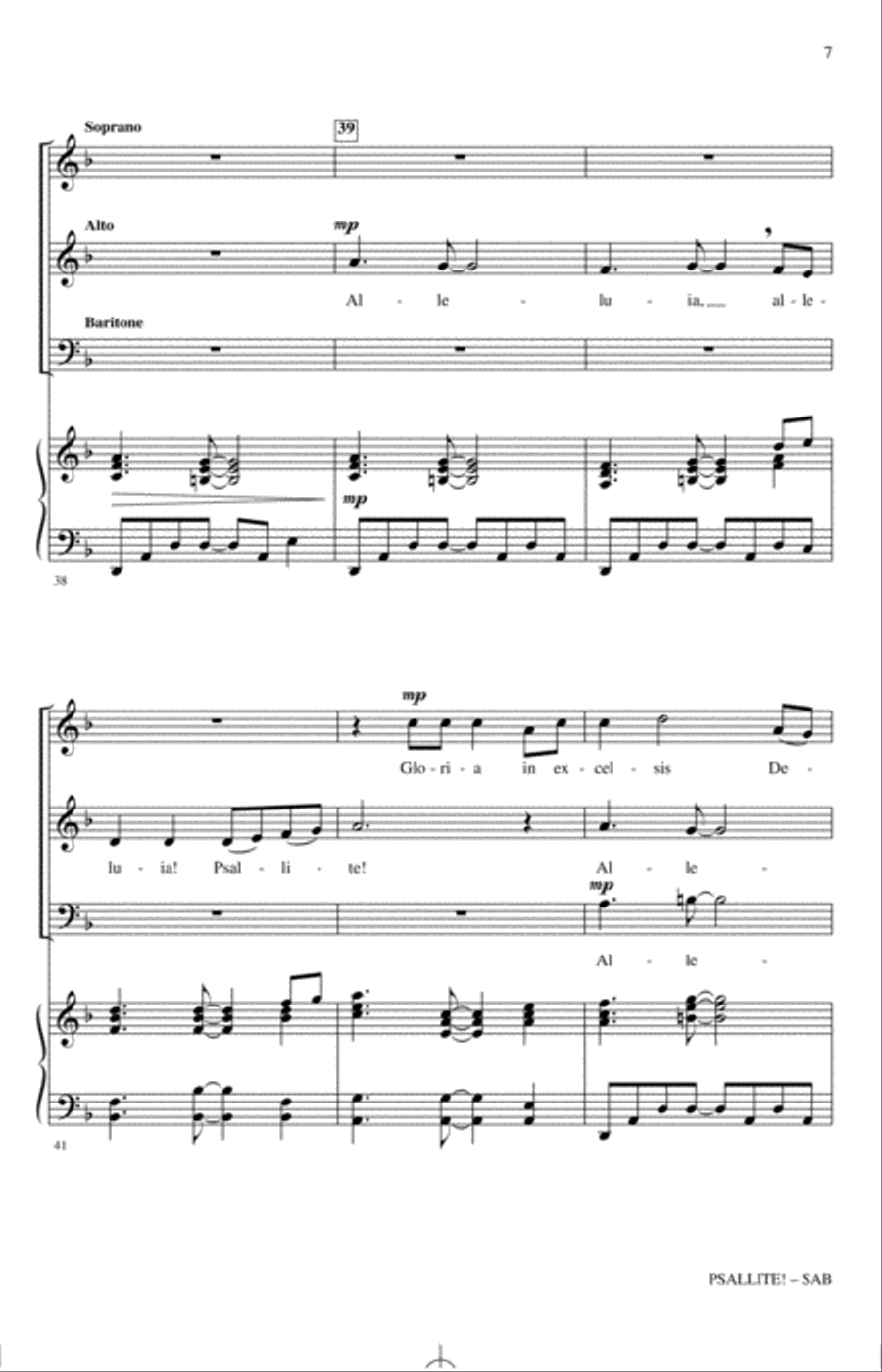 Psallite! Psallite! 3-Part scores gallery preview page 5