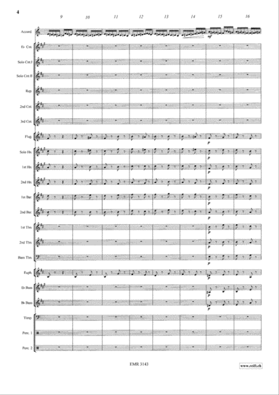 Flight Of The Bumble-Bee Brass Band scores gallery preview page 5
