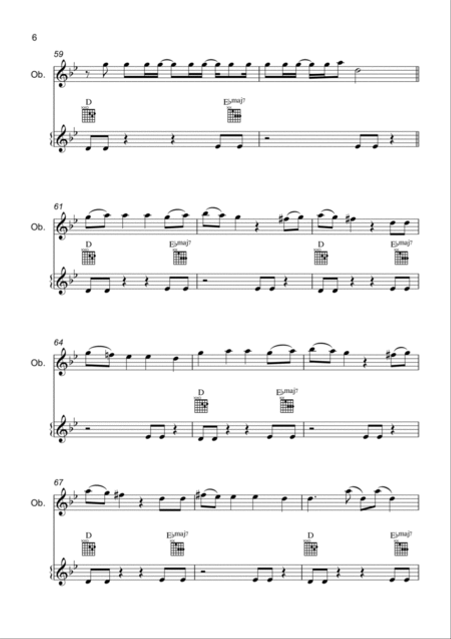 Unholy Piano scores gallery preview page 6
