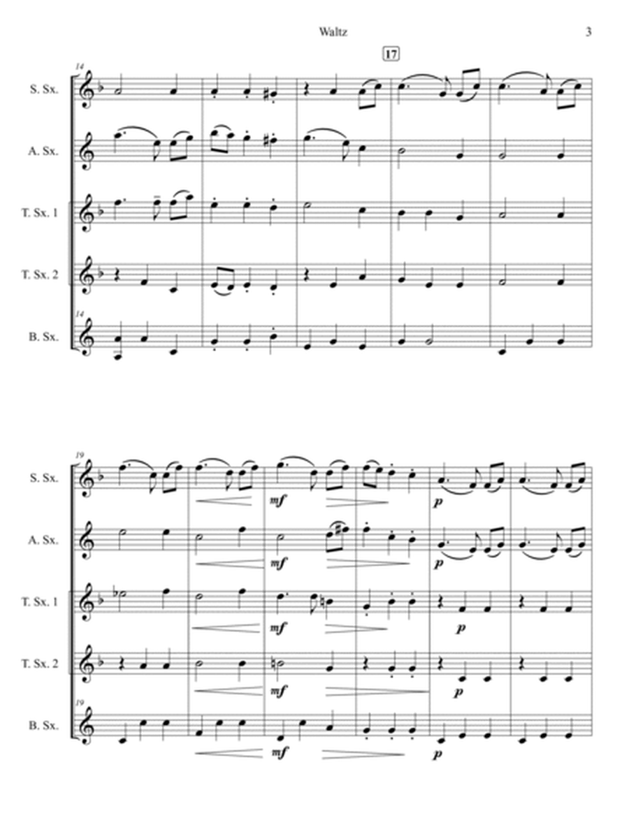 Waltz for Saxophone Quintet image number null