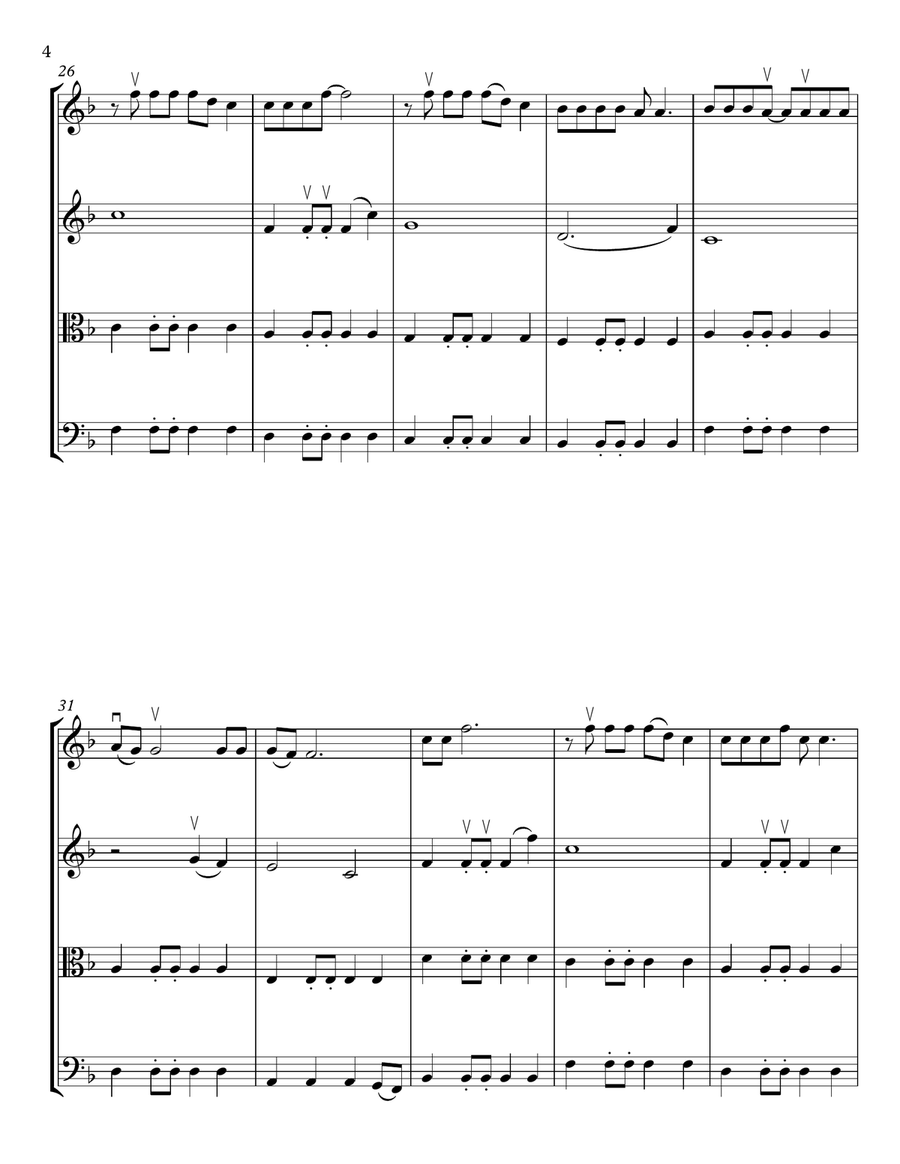 High Hopes String Quartet scores gallery preview page 4