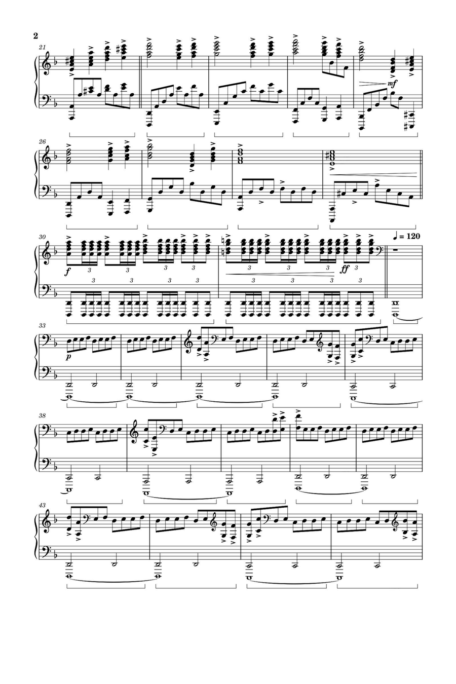 One Day Piano Solo scores gallery preview page 2