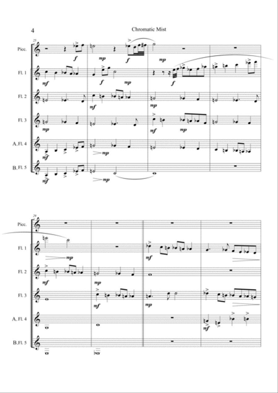 Chromatic Mist Small Ensemble scores gallery preview page 6