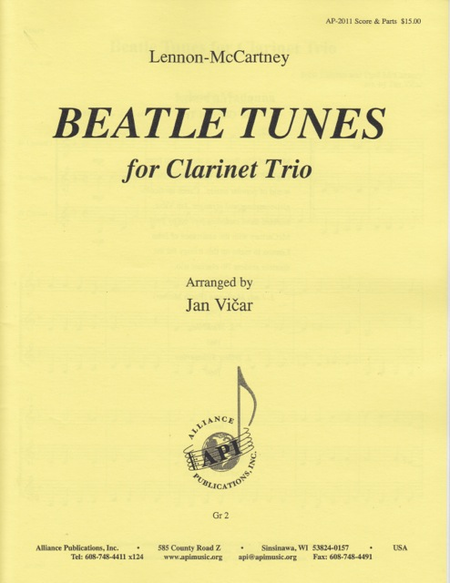 Beatle Tunes for Clarinet Trio image number null